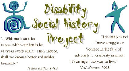 Disability Social History Project home page graphic